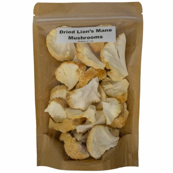 Bag of dried Lion's Mane Mushrooms