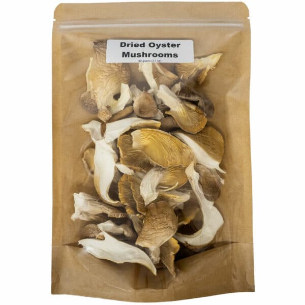 Bag of dried Oyster Mushrooms